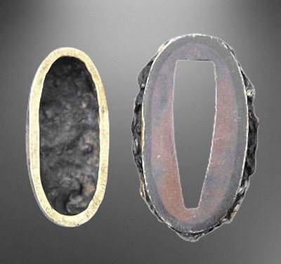 Fuchi-Kashira Nr. 33 (späte Edo Periode)