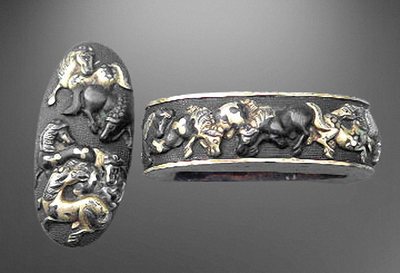 Fuchi-Kashira Nr. 33 (späte Edo Periode)