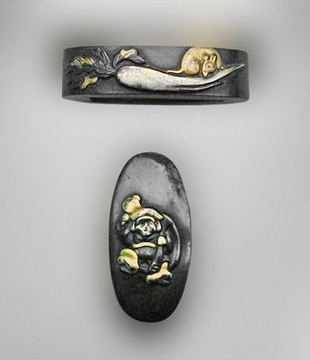 Fuchi-Kashira Nr. 37 (späte Edo Periode)