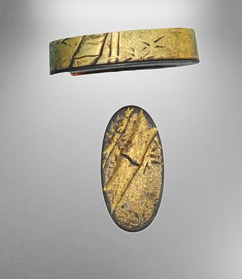 Fuchi-Kashira Nr. 38 (späte Edo Periode)